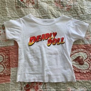 deadly doll baby tee